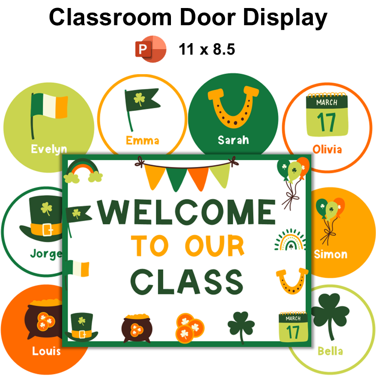 Classroom Door Display - St. Patrick's Day | Editable