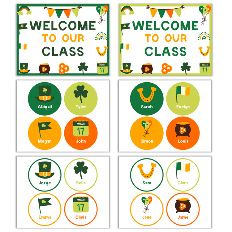 Classroom Door Display - St. Patrick's Day | Editable