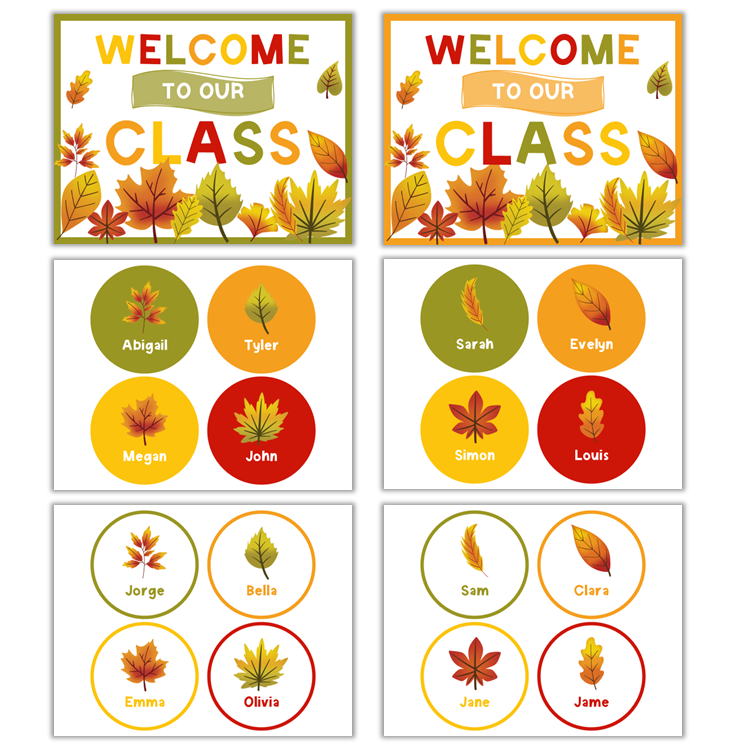 Classroom Door Display - Autumn Leaves | Editable