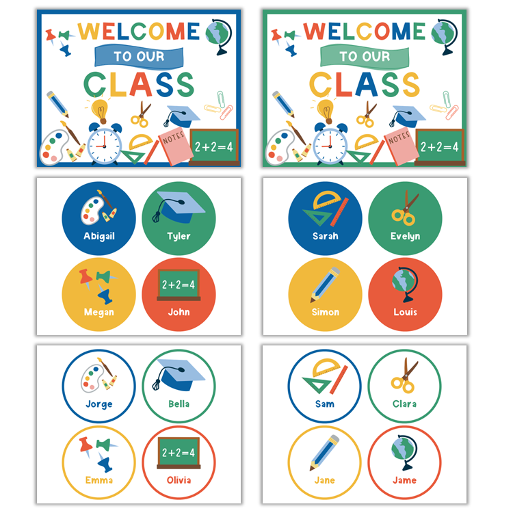 Classroom Door Display - School Supplies | Editable