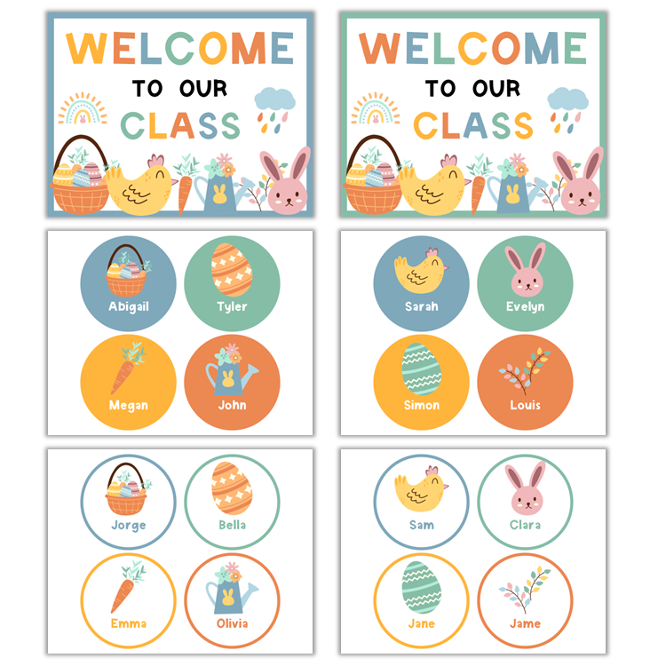 Classroom Door Display - Happy Easter | Editable