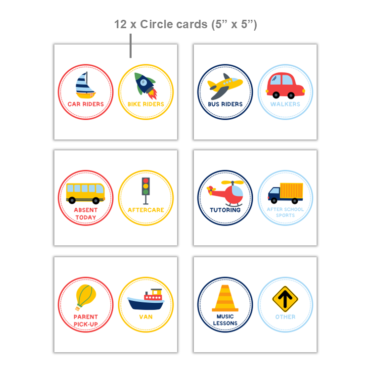 How We Go Home Dismissal Chart - Cute Transportation | Editable