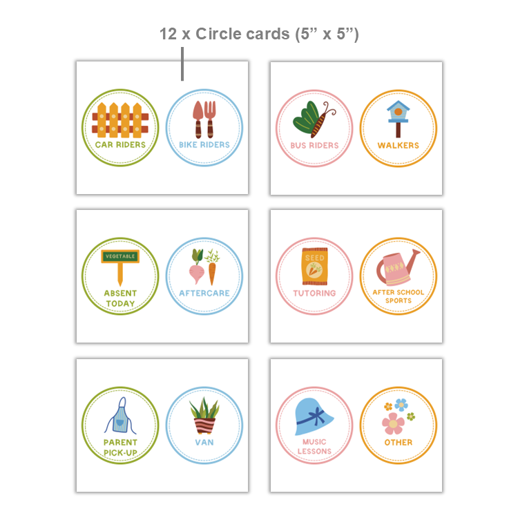 How We Go Home Dismissal Chart - Spring Garden | Editable