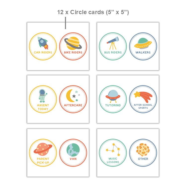 How We Go Home Dismissal Chart - Space | Editable