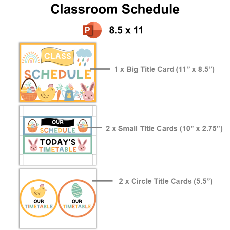 Classroom Decor Bundle - Happy Easter | Editable