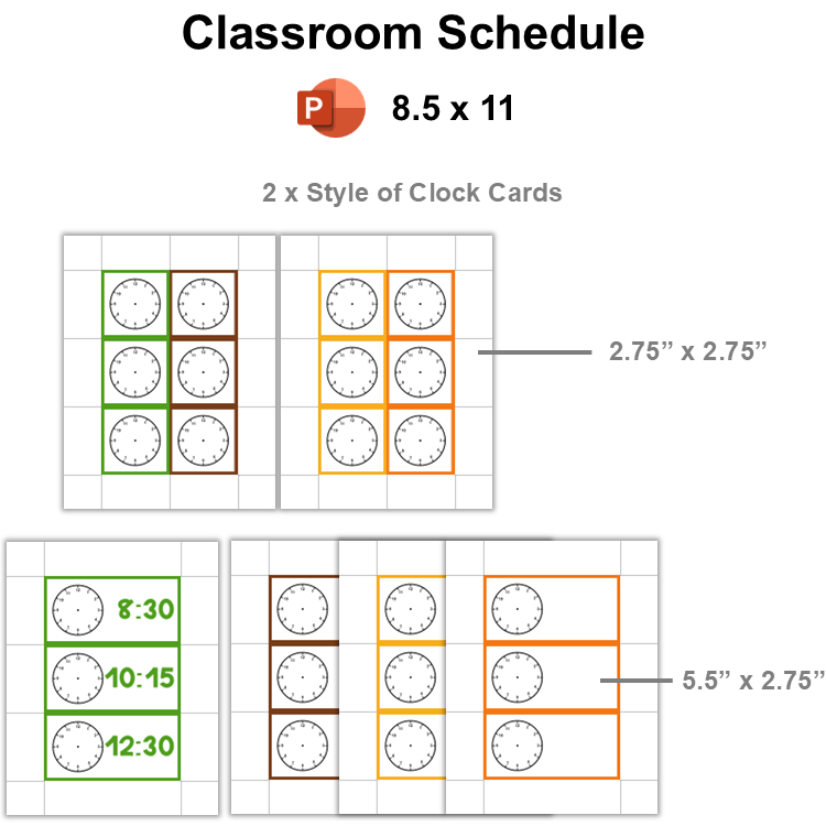 Classroom Schedule - Indoor Plants | Editable
