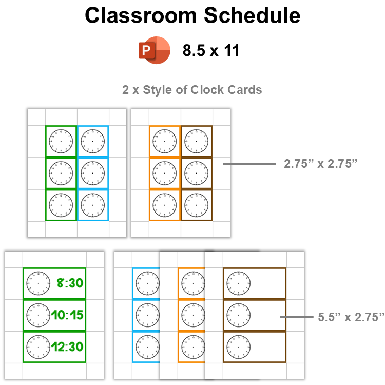 Classroom Schedule - Camping | Editable