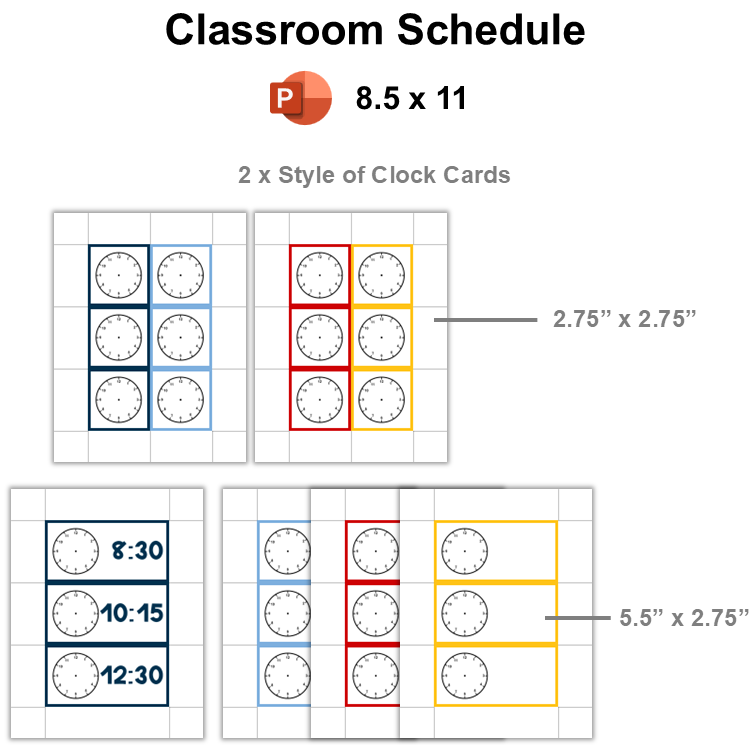 Classroom Schedule - Nautical | Editable