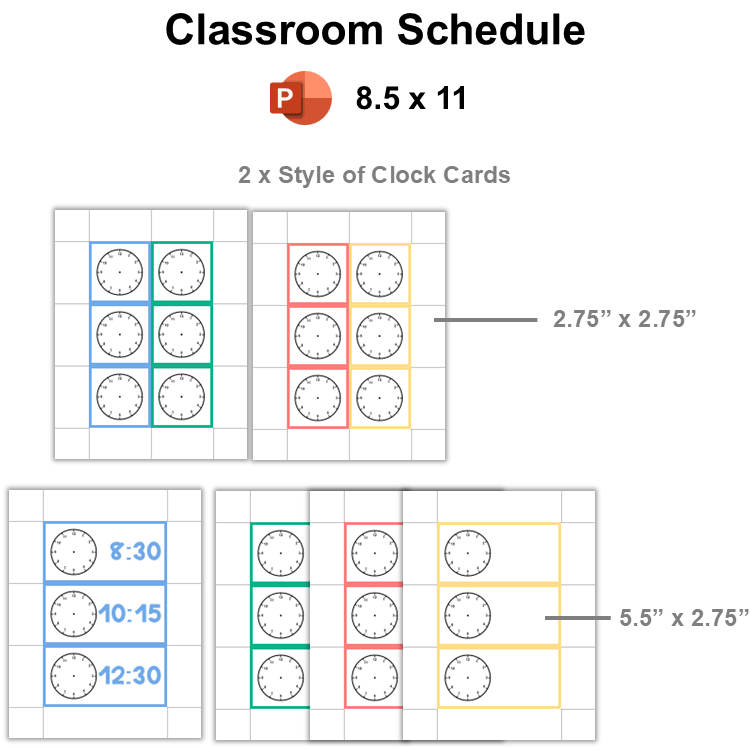 Classroom Schedule - Summer Beach | Editable