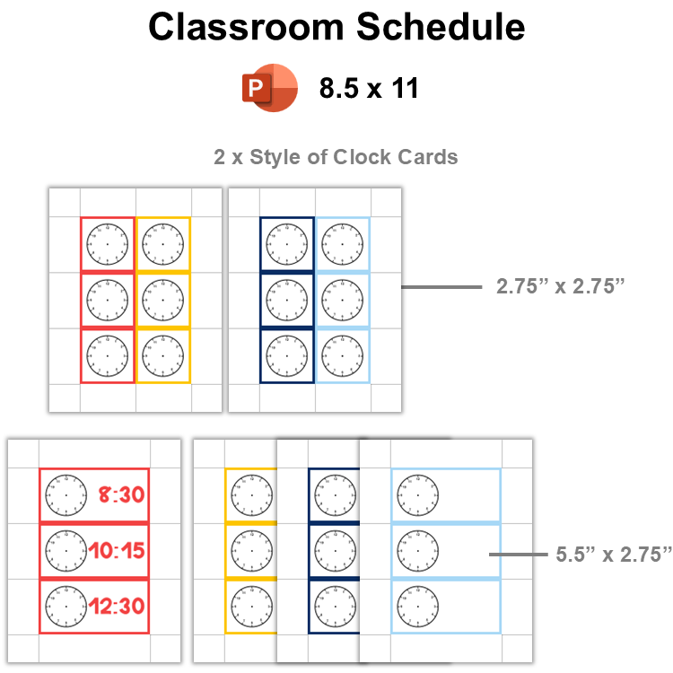 Classroom Schedule - Cute Transportation | Editable