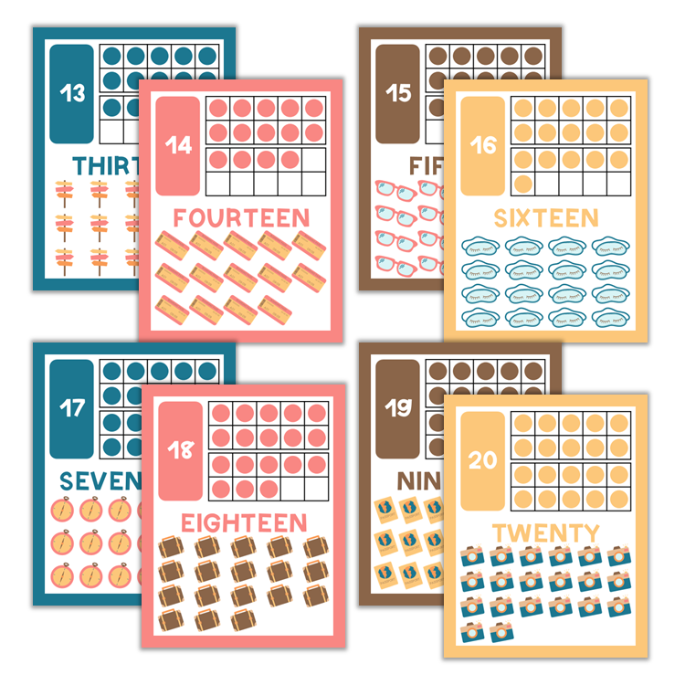 Classroom Number Posters - Travel the World