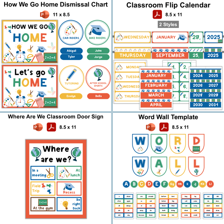 Classroom Decor Bundle - School Supplies | Editable