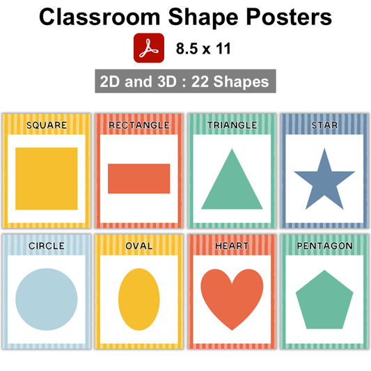 Classroom Shape Posters - Space