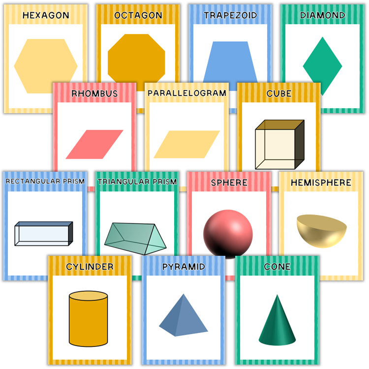 Classroom Shape Posters - Summer Beach