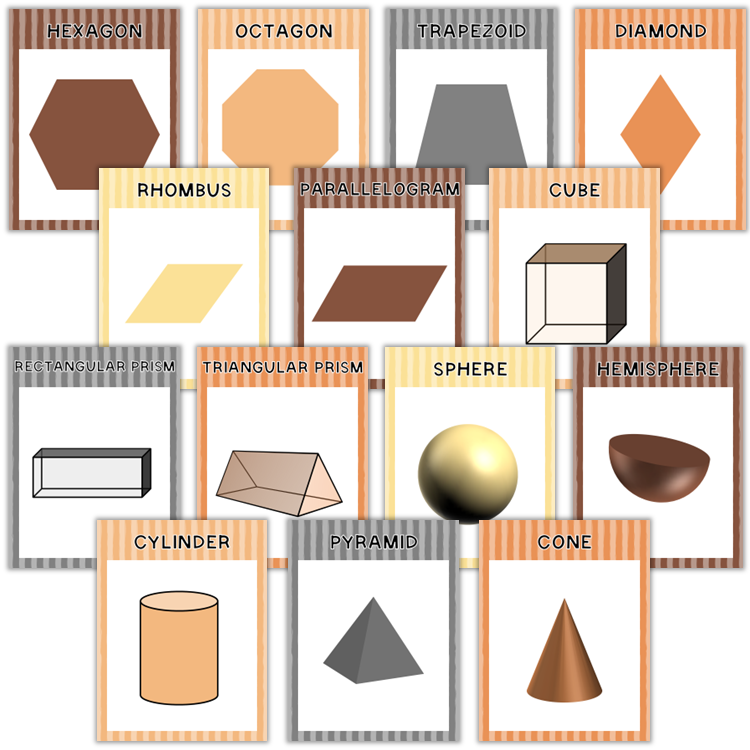 Classroom Shape Posters - Little Cat