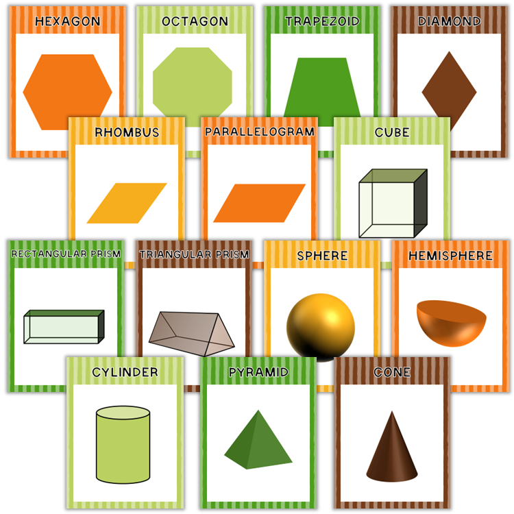 Classroom Shape Posters - Indoor Plants