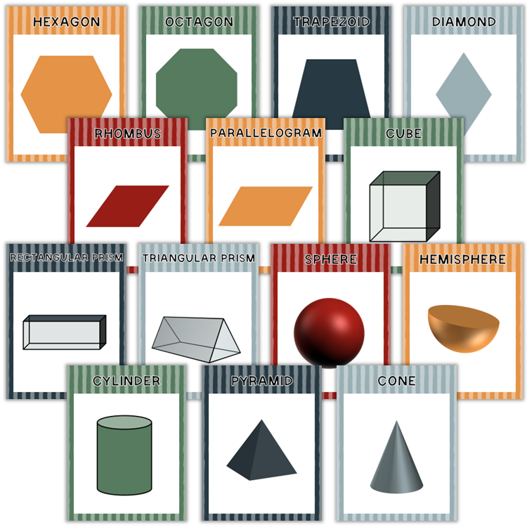 Classroom Shape Posters - Little Town