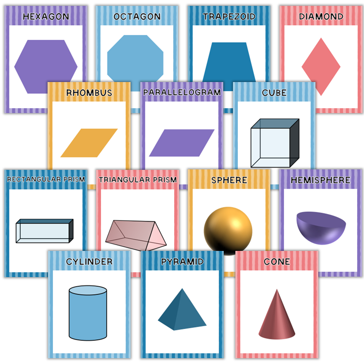 Classroom Shape Posters - Under the Sea