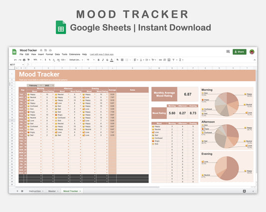 Google Sheets - Mood Tracker - Neutral