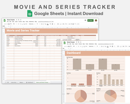 Google Sheets - Movie and Series Tracker - Neutral