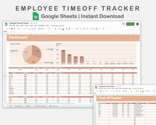 Google Sheets - Employee Time off Tracker - Neutral