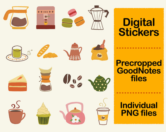 Digital Sticker - Coffee and Tea