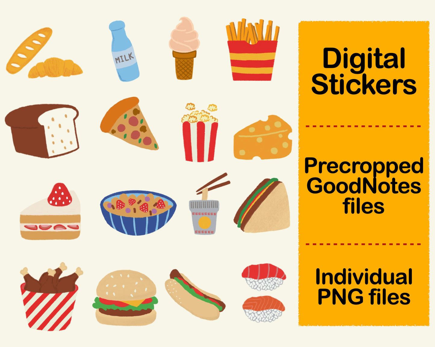 Digital Sticker - Food