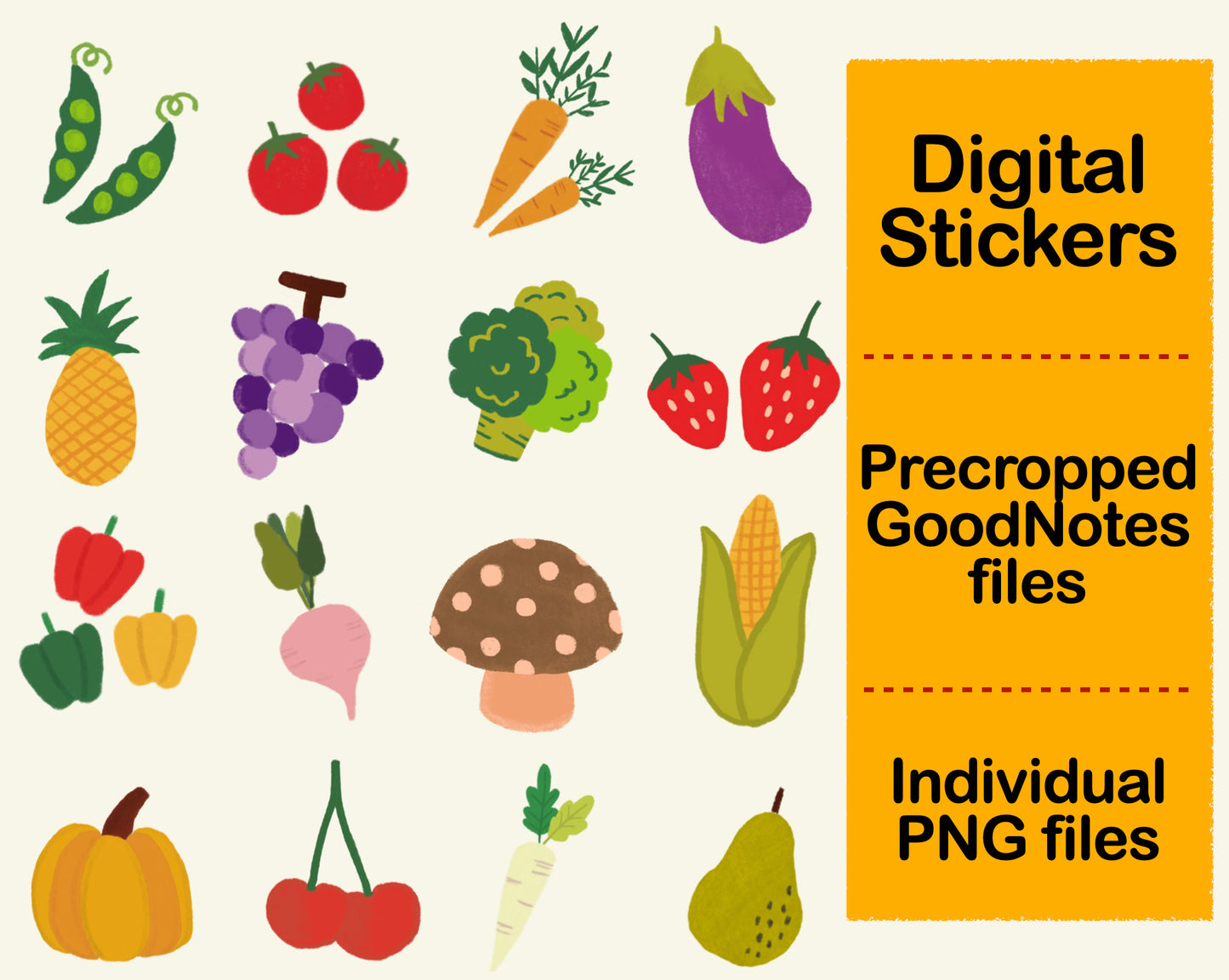 Digital Sticker - Healthy Food