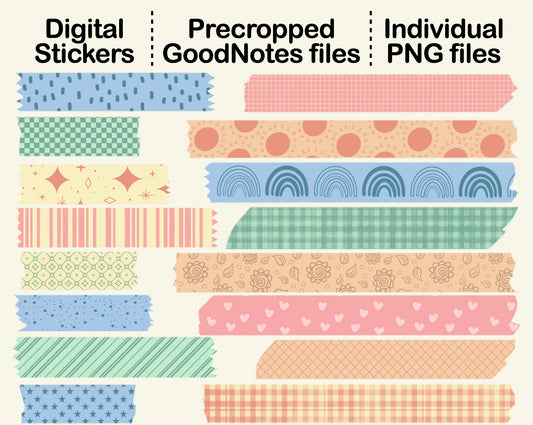 Digital Washi Tape - Pastel
