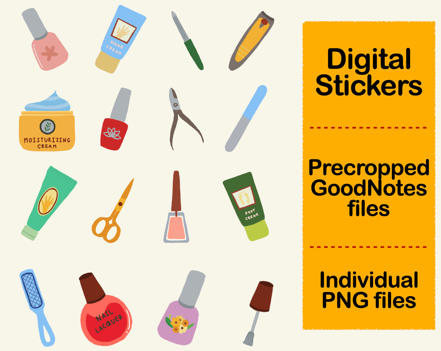 Digital Sticker - Nail