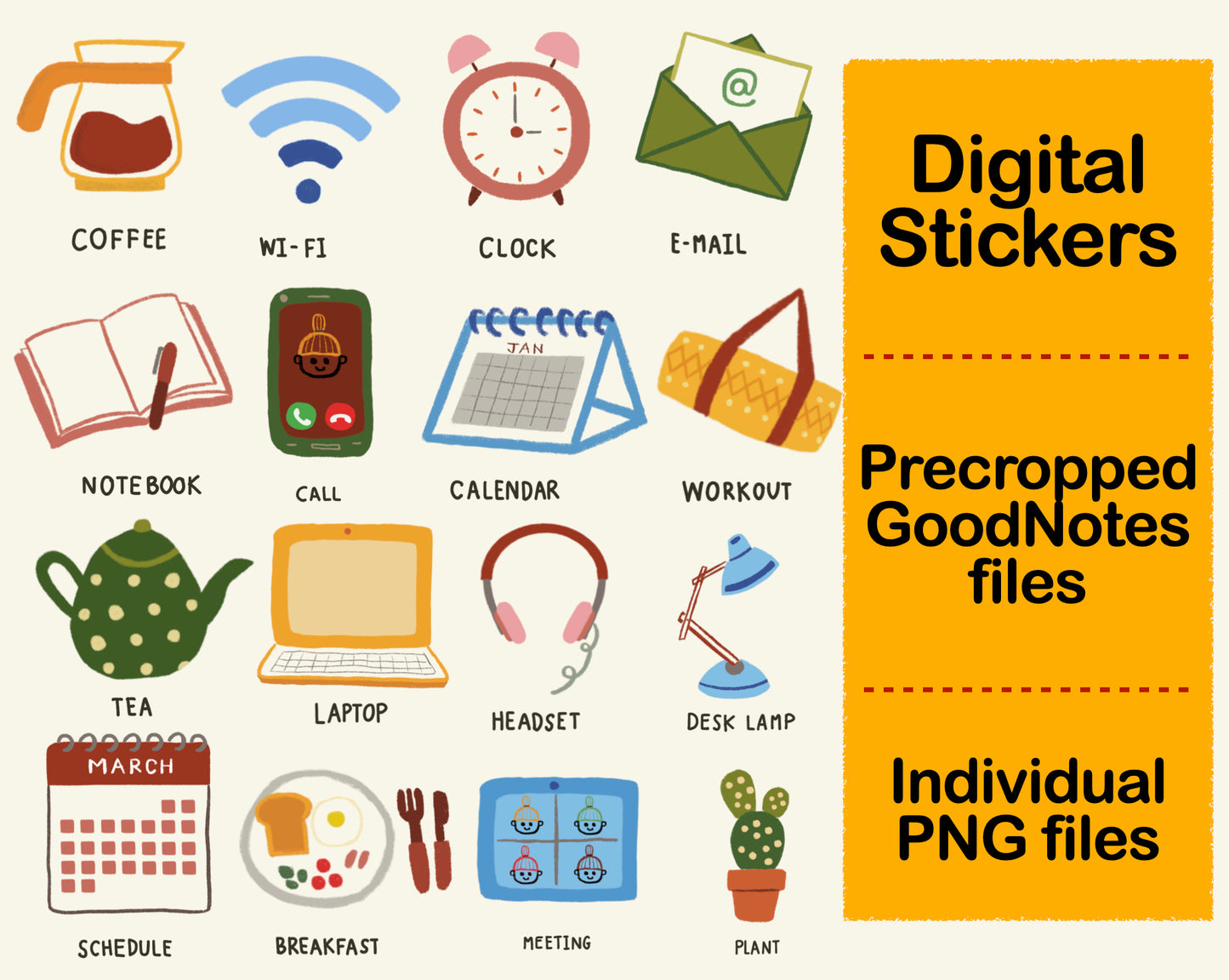 Digital Sticker - Work from home