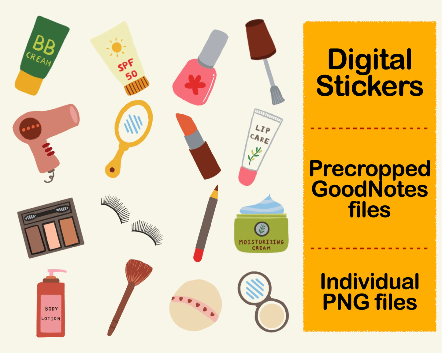 Digital Sticker - Makeup