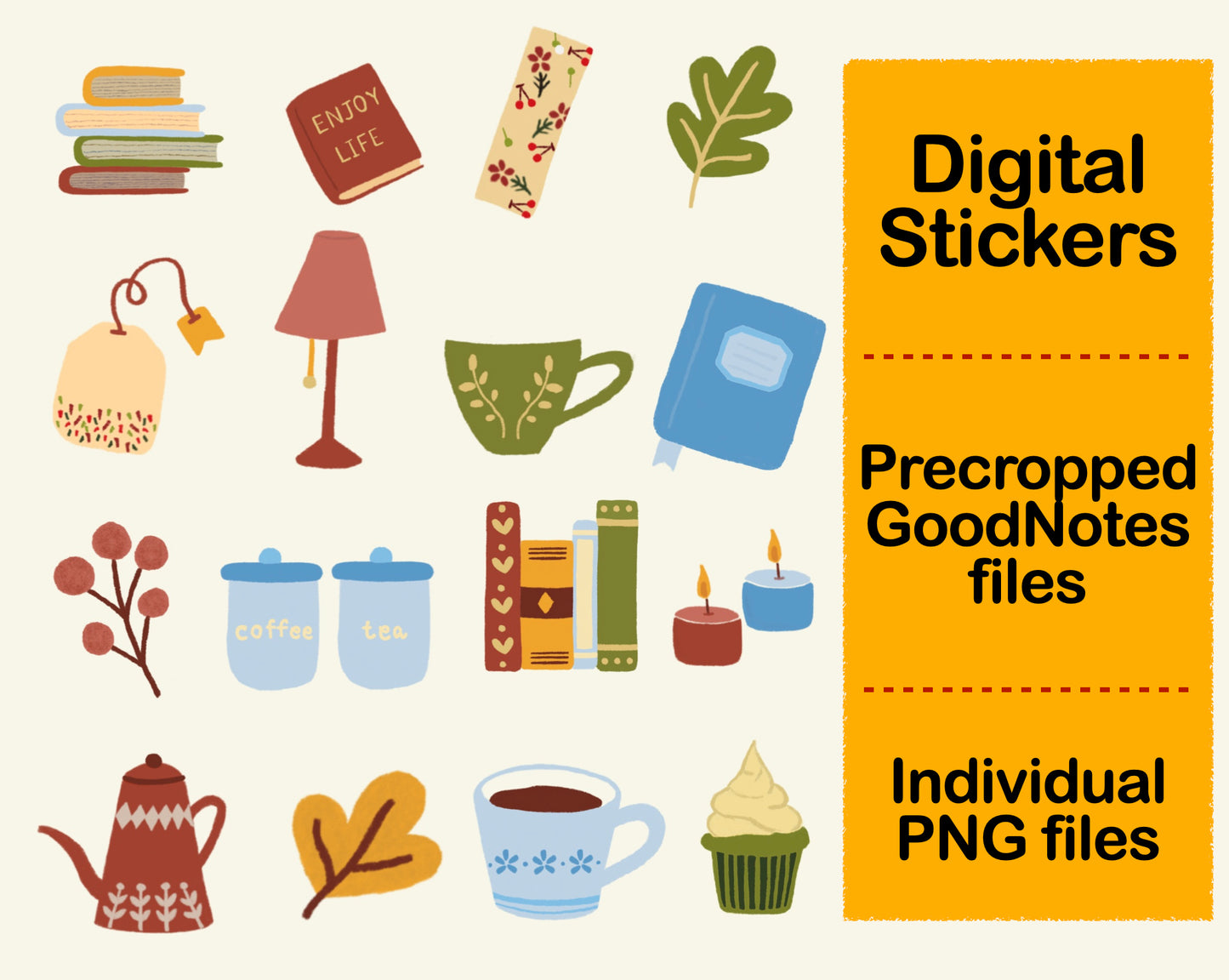 Digital Sticker - Reading