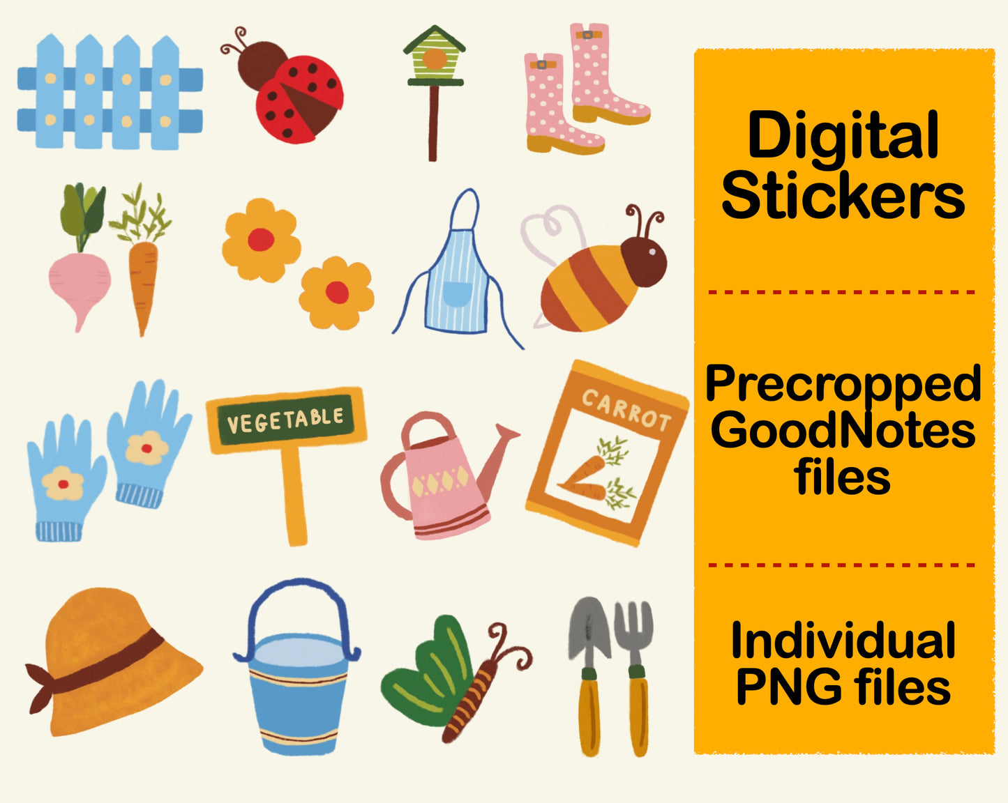 Digital Sticker - Garden