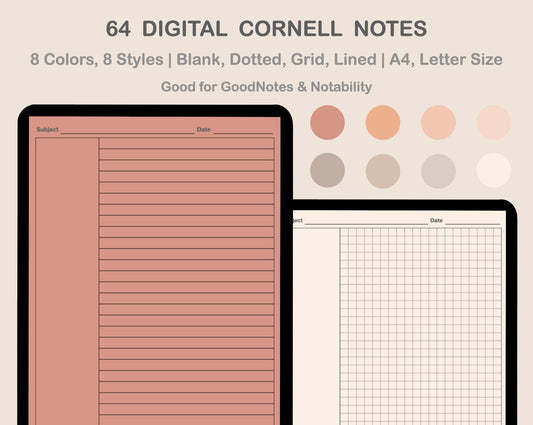 Digital Cornell Notes - Neutral