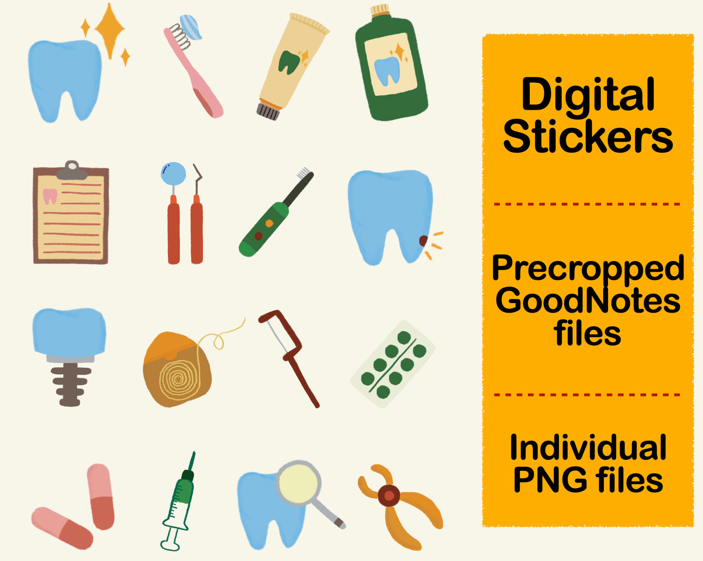 Digital Sticker - Dentist