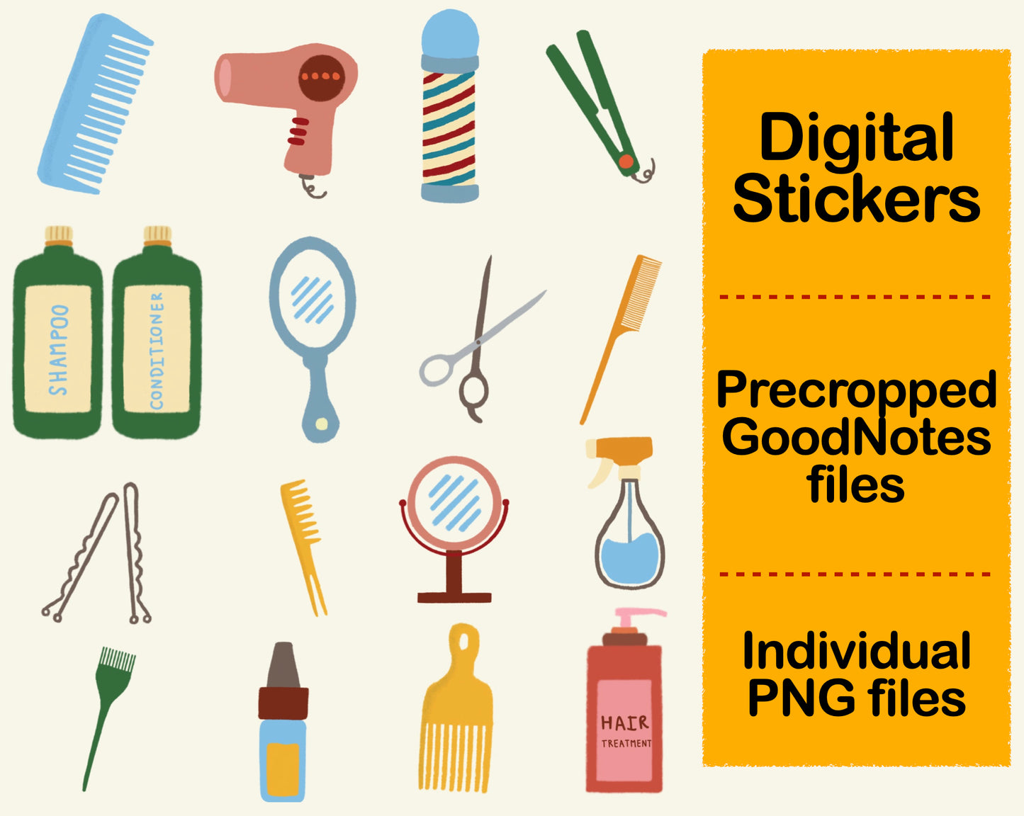 Digital Sticker - Hair Salon