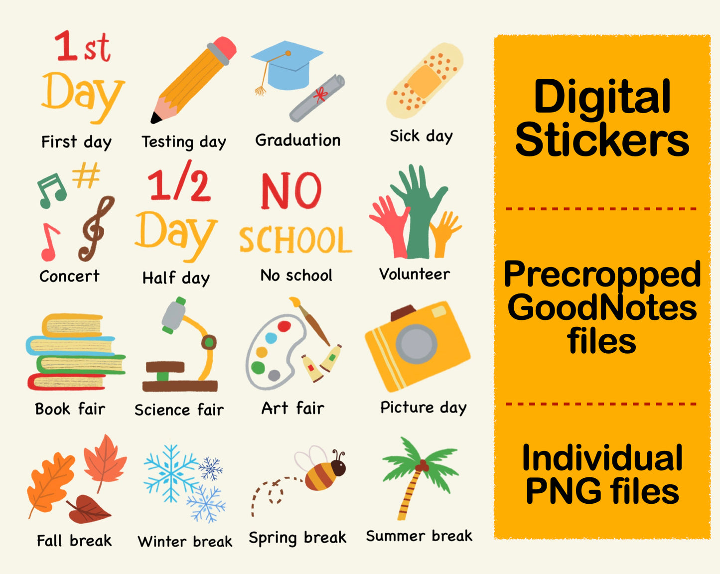 Digital Sticker - School Event