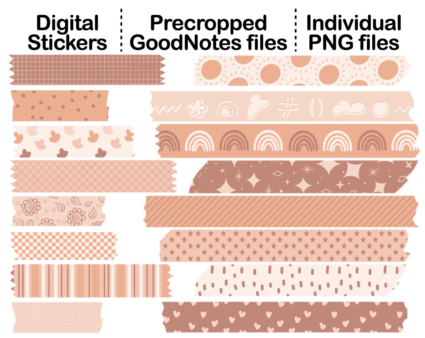 Digital Washi Tape - Neutral