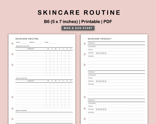 B6 Inserts - Skincare Routine