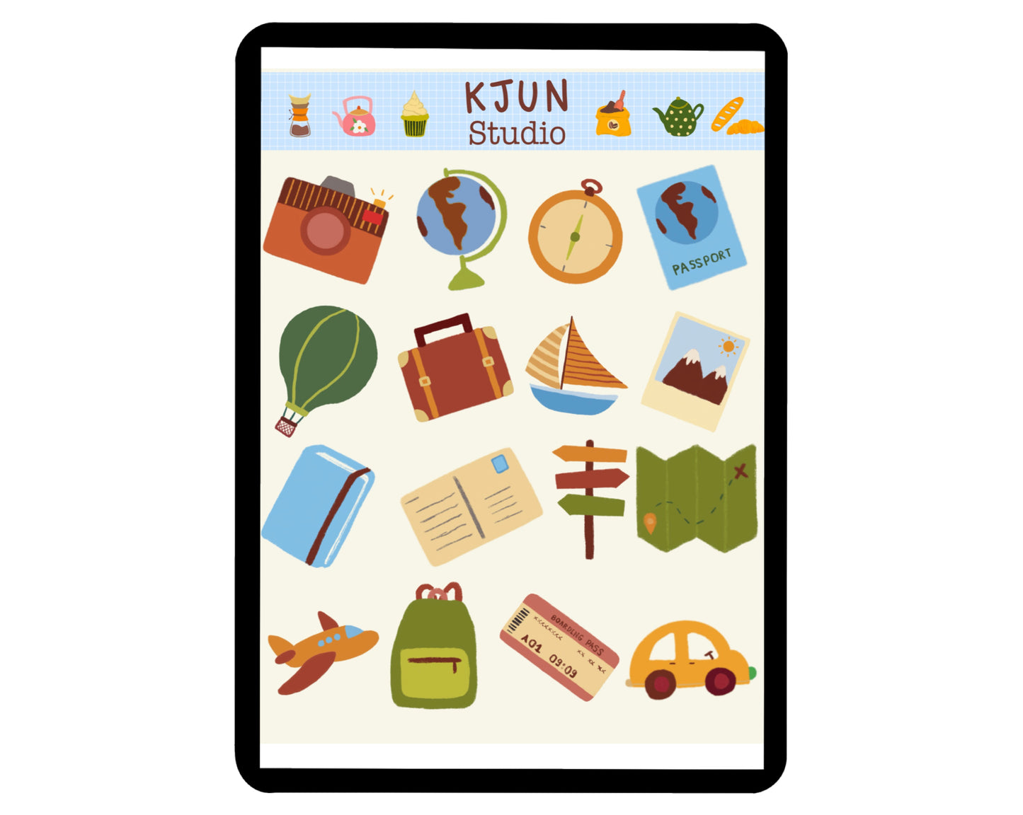 Digital Sticker - Travel