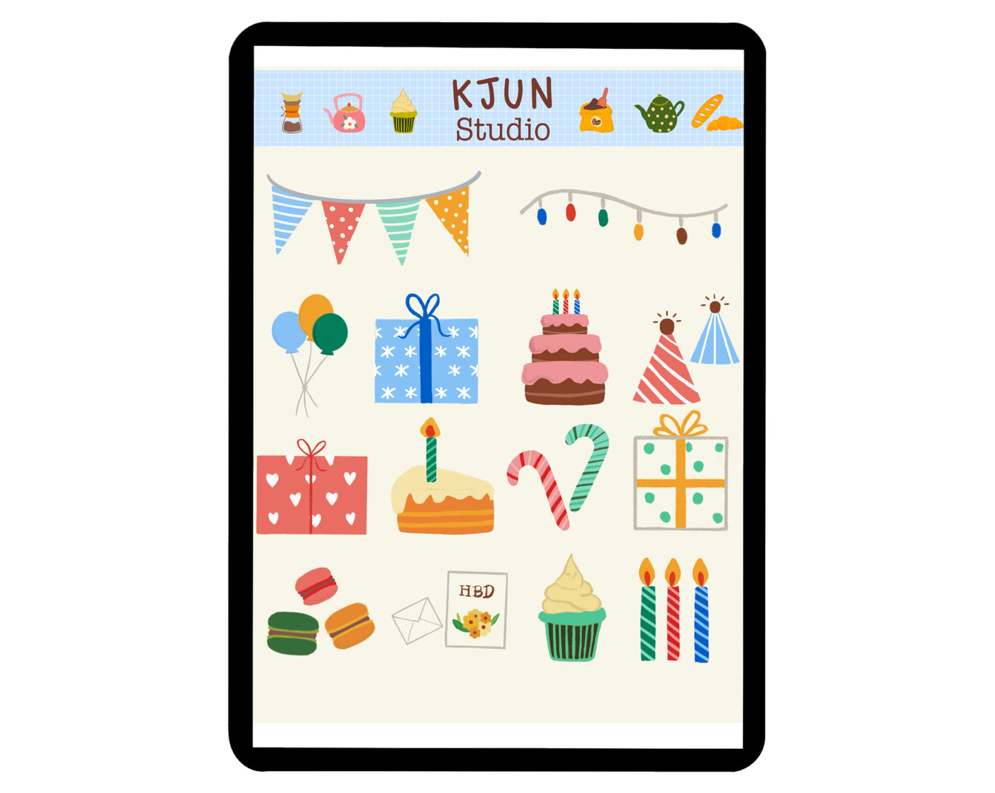 Digital Sticker - Happy Birthday