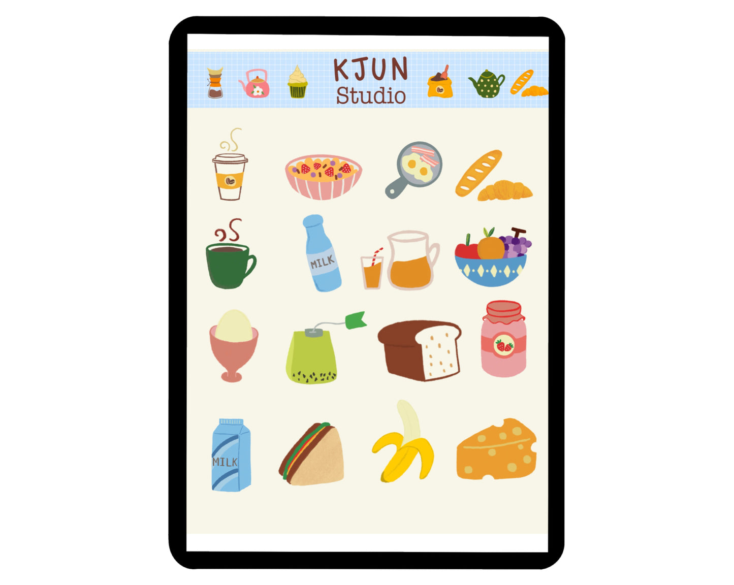 Digital Sticker - Breakfast