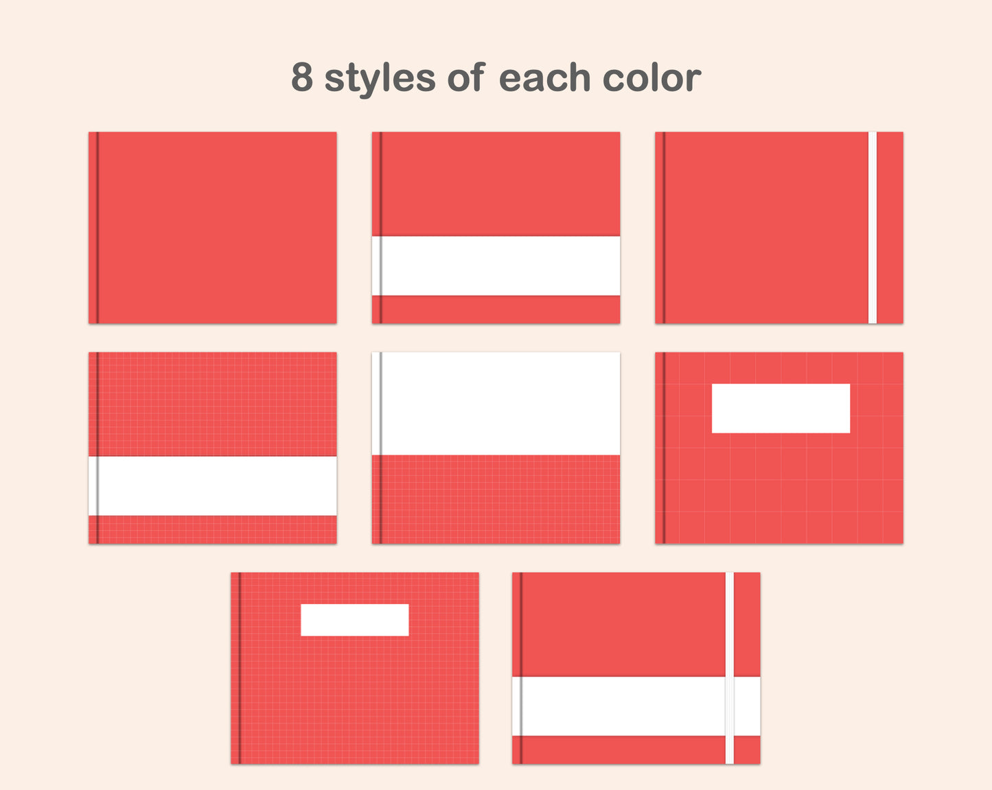 Digital Notebook Cover - Landscape - Macaron