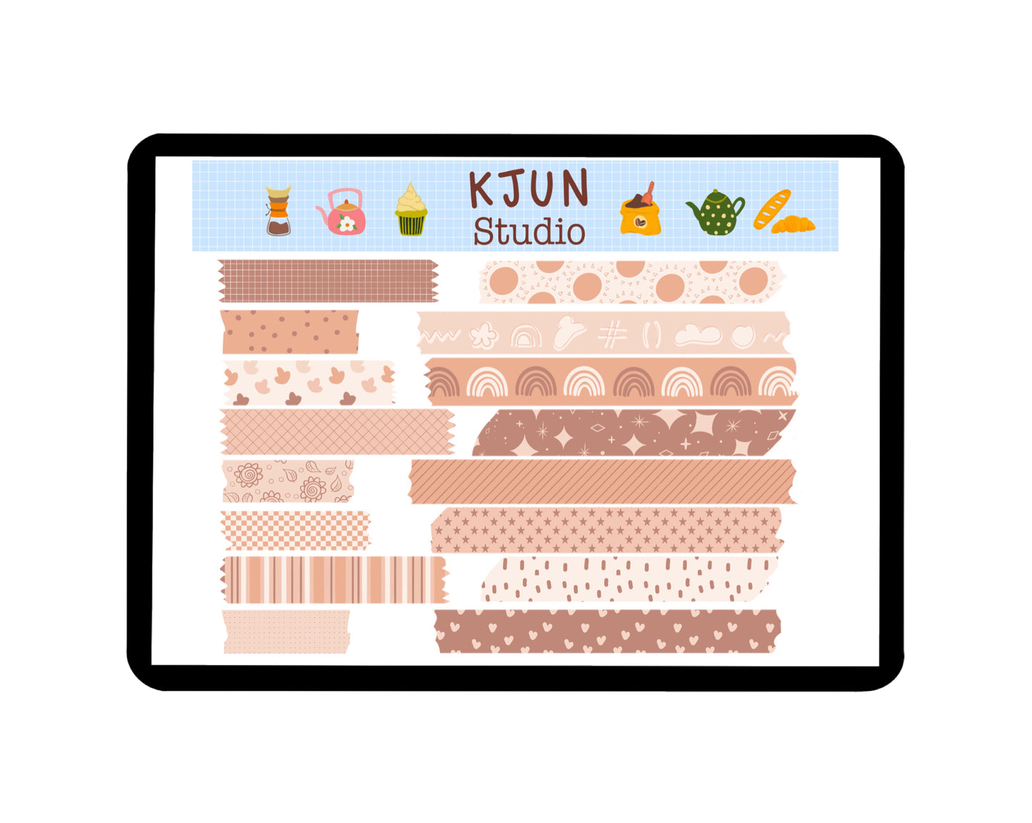 Digital Washi Tape - Neutral