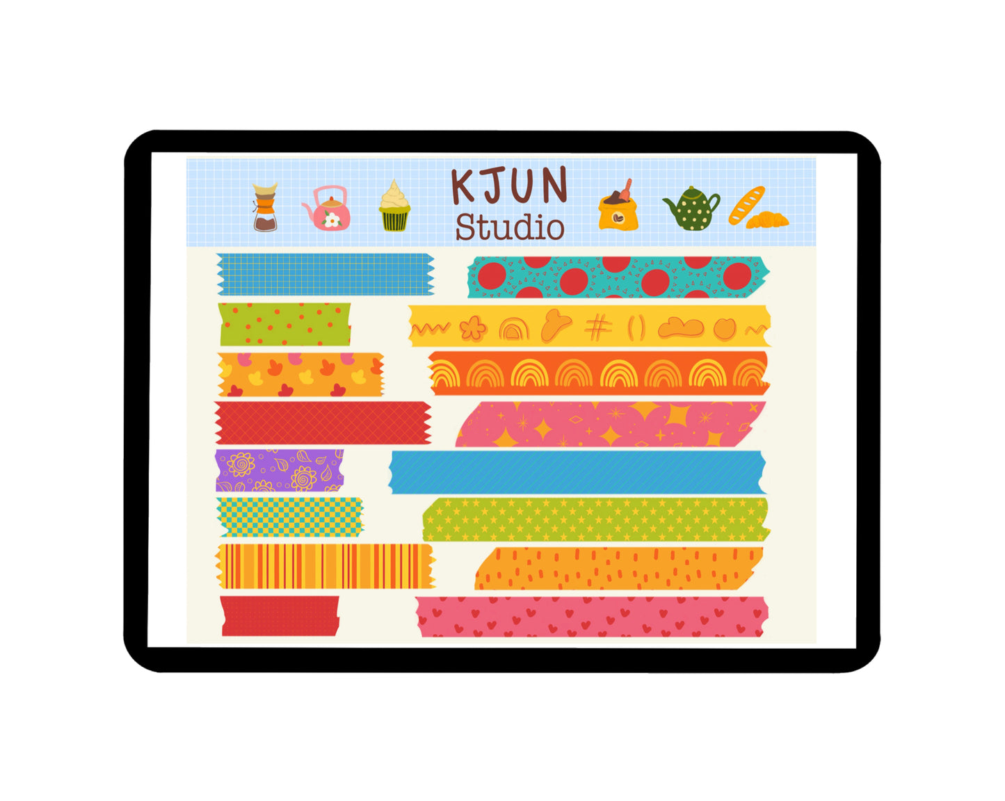 Digital Washi Tape - Colorful