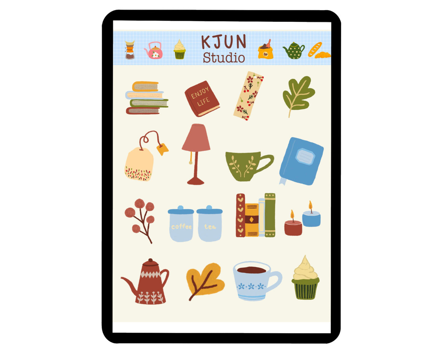 Digital Sticker - Reading