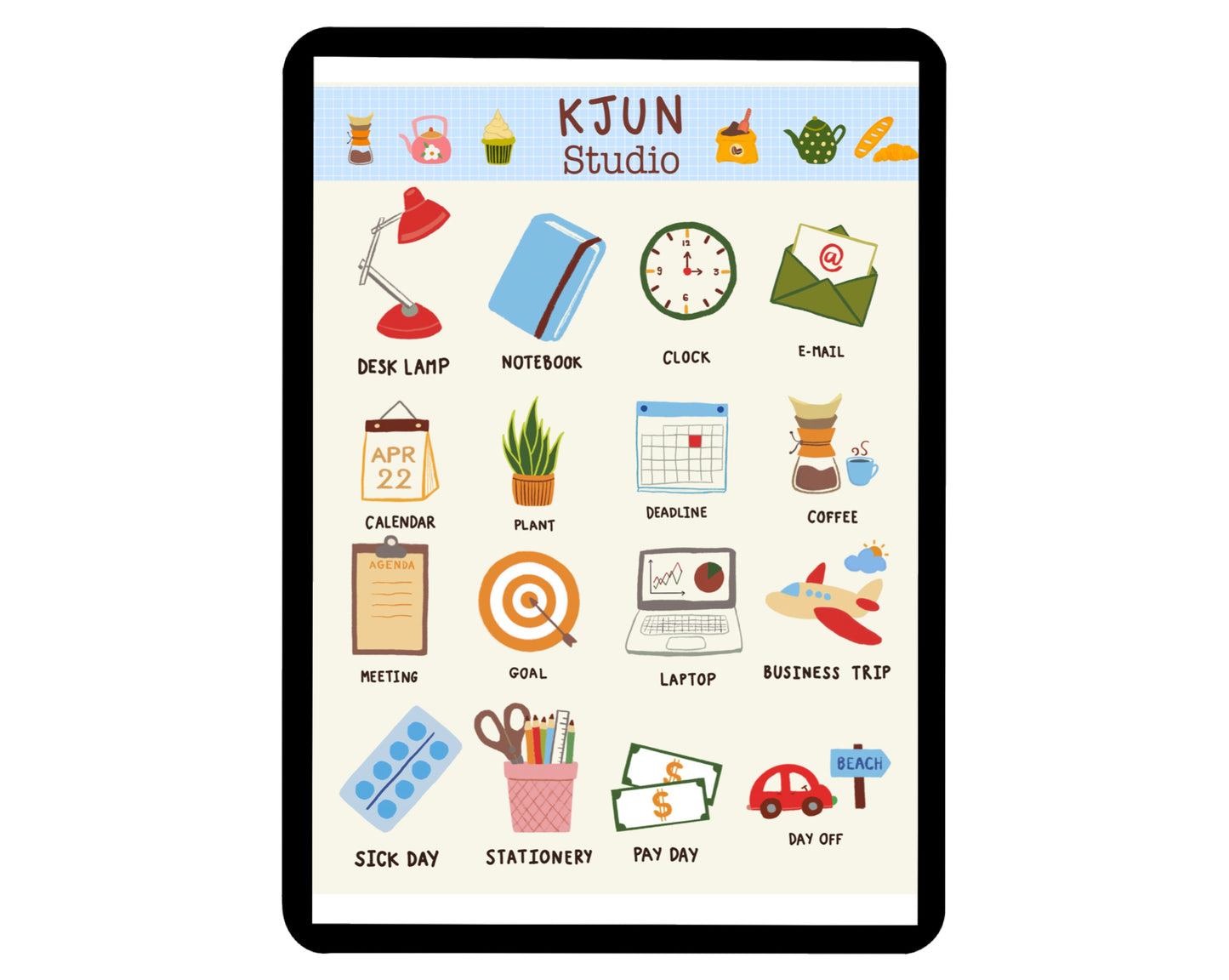 Digital Sticker - Office Work