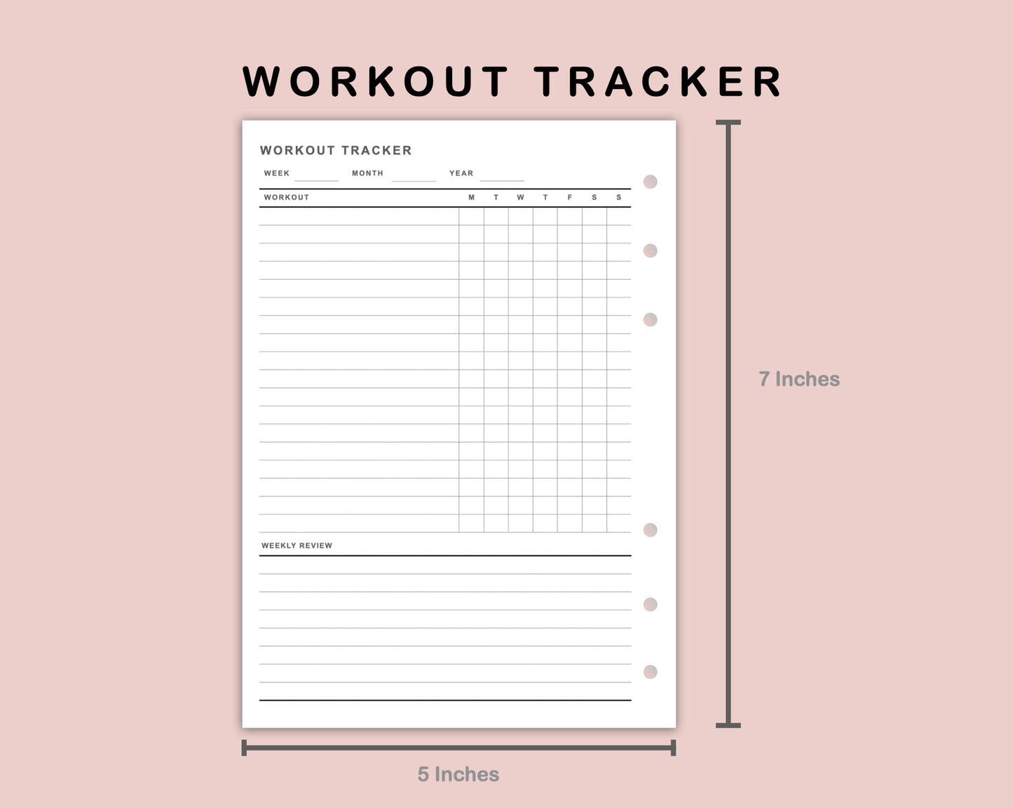 B6 Inserts - Workout Tracker