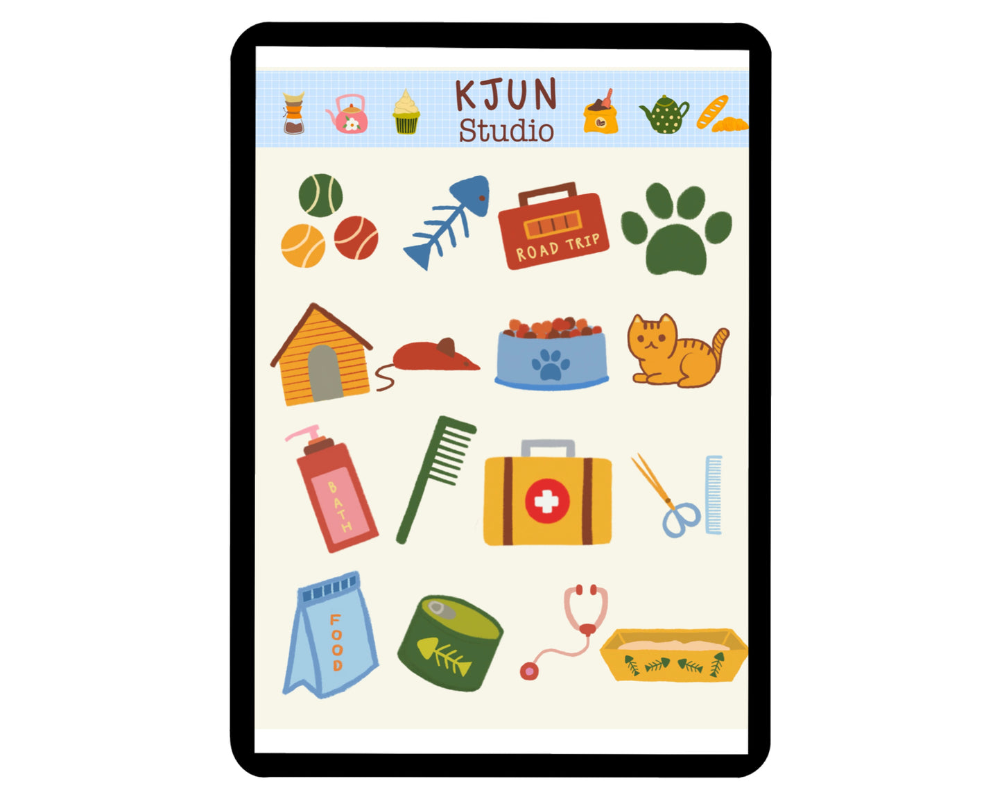 Digital Sticker - Cat Care